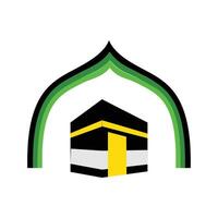 isolé coloré mosquée icône sur une blanc arrière-plan, vecteur illustration. Ressources de religion graphique élément conception. vecteur illustration avec le thème de religieux ornements