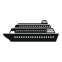 navire océan Voyage icône Facile vecteur. sécurise l'eau voyage vecteur