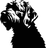 goldendoodle silhouette portrait vecteur