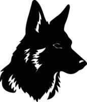 norvégien lundehund silhouette portrait vecteur
