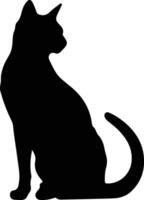 peau de minou chat noir silhouette vecteur