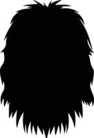 puli silhouette portrait vecteur