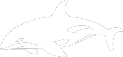 orque contour silhouette vecteur