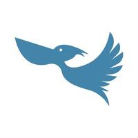 pélican oiseau logo conception vecteur