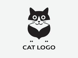 modèle de vecteur de conception de logo de chat