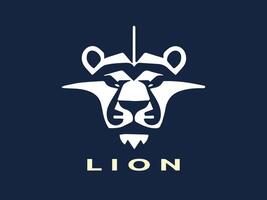 création de logo de lion vecteur