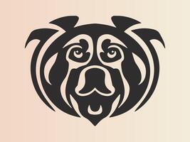 chien logo conception icône symbole vecteur illustration