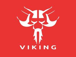 viking logo conception vecteur modèle. Humain viking logo conception icône symbole vecteur illustration.
