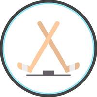 la glace le hockey plat cercle icône vecteur