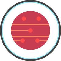 Mars plat cercle icône vecteur