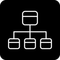 icône de vecteur d'organigramme