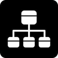 icône de vecteur d'organigramme