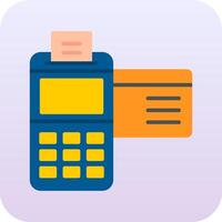 crédit carte machine vecteur icône