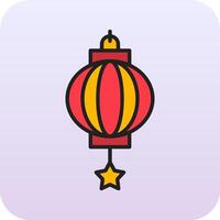 chinois lanterne vecteur icône