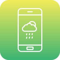 icône de vecteur d'application météo