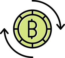 bitcoin échange vecteur icône