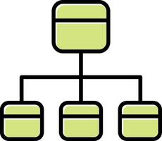icône de vecteur d'organigramme