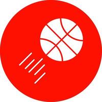 basketball glyphe cercle icône vecteur