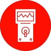 analyseur glyphe cercle icône vecteur