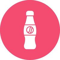 Cola glyphe cercle icône vecteur
