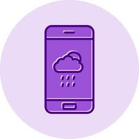 icône de vecteur d'application météo