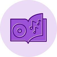 icône de vecteur de livre audio