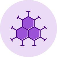 icône de vecteur de molécule