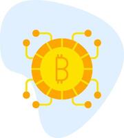 icône de vecteur de bitcoin