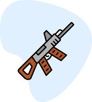icône de vecteur de mitrailleuse