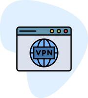 icône de vecteur vpn