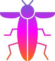 insecte glyphe pente icône vecteur