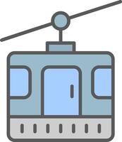 icône de vecteur de cabine de téléphérique