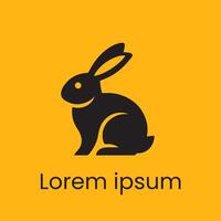 lapin logo vecteur pour affaires ou art