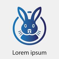 vecteur de logo de lapin