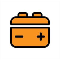 batterie icône vecteur illustration symbole