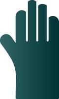 icône de dégradé de glyphe de gants de nettoyage vecteur