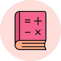 icône de vecteur de livre de mathématiques