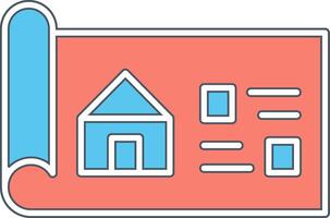 maison plan vecteur icône