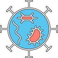 icône de vecteur de virus