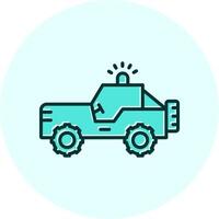 icône de vecteur de jeep militaire
