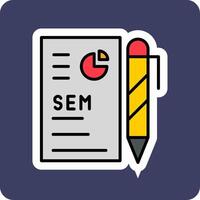 icône de vecteur d'analyse de données