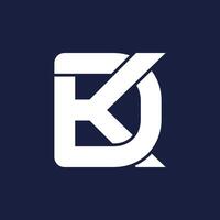 Créatif lettre dk monogramme logo. prime lettre dk ou kd logo conception. luxe linéaire Créatif monogramme. vecteur