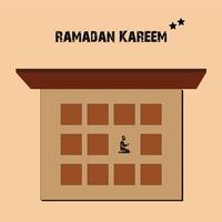 Ramadan fenêtre vecteur