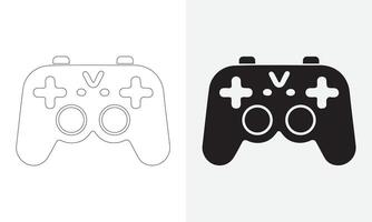 manette icône configuration. icône de une manette pour vidéo Jeux. vecteur illustration de une Jeu console icône, plat collections symbole signe