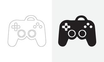 manette icône configuration. icône de une manette pour vidéo Jeux. vecteur illustration de une Jeu console icône, plat collections symbole signe