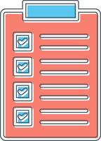 icône de vecteur de liste de contrôle