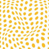 abstrait Orange jus Couleur polka point ondulé modèle sur blanc Contexte vecteur