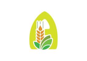 cette est agriculture et lettre une texte logo conception pour votre affaires vecteur