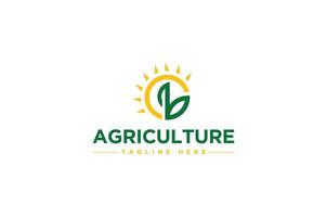 un excellent, créatif, super minimaliste agriculture logo conception concept pour un idéal agriculteur. vecteur