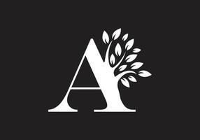 lettre et arbre logo conception pour votre affaires vecteur